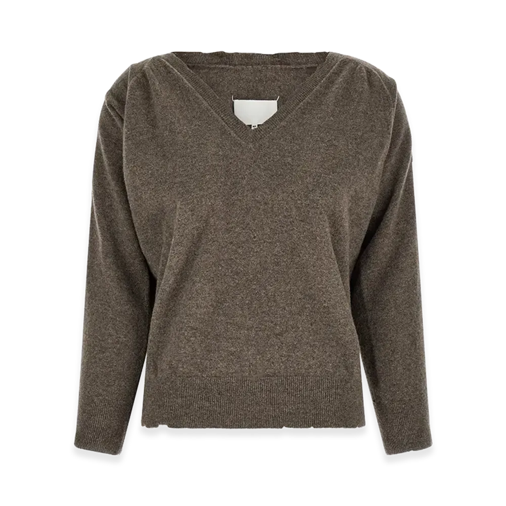 Maison Margiela Women's Lived-in Jersey "Brown"