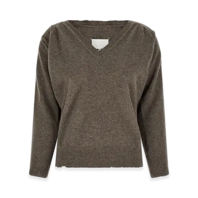 Maison Margiela Women's Lived-in Jersey "Brown"