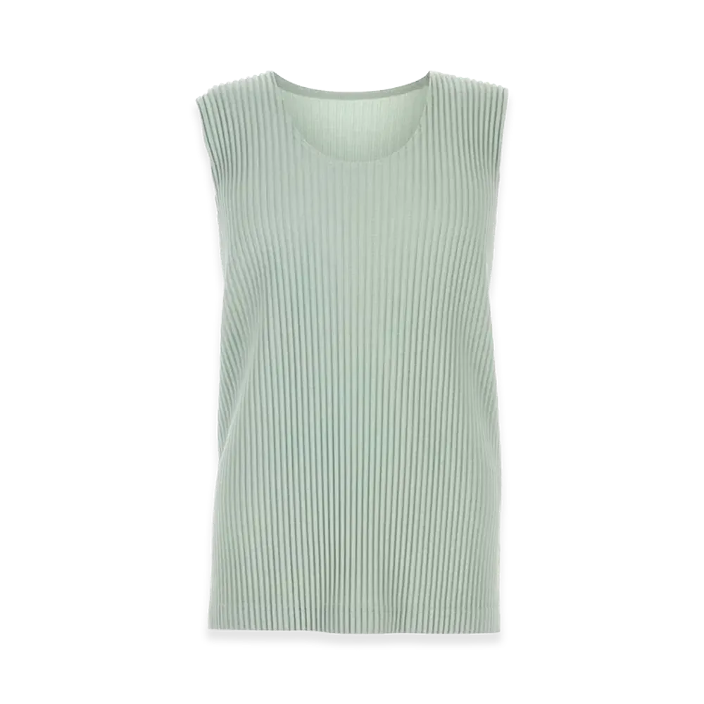 HOMME PLISSE ISSEY MIYAKE Mint Polyester Tank Top "Light Blue/Green"