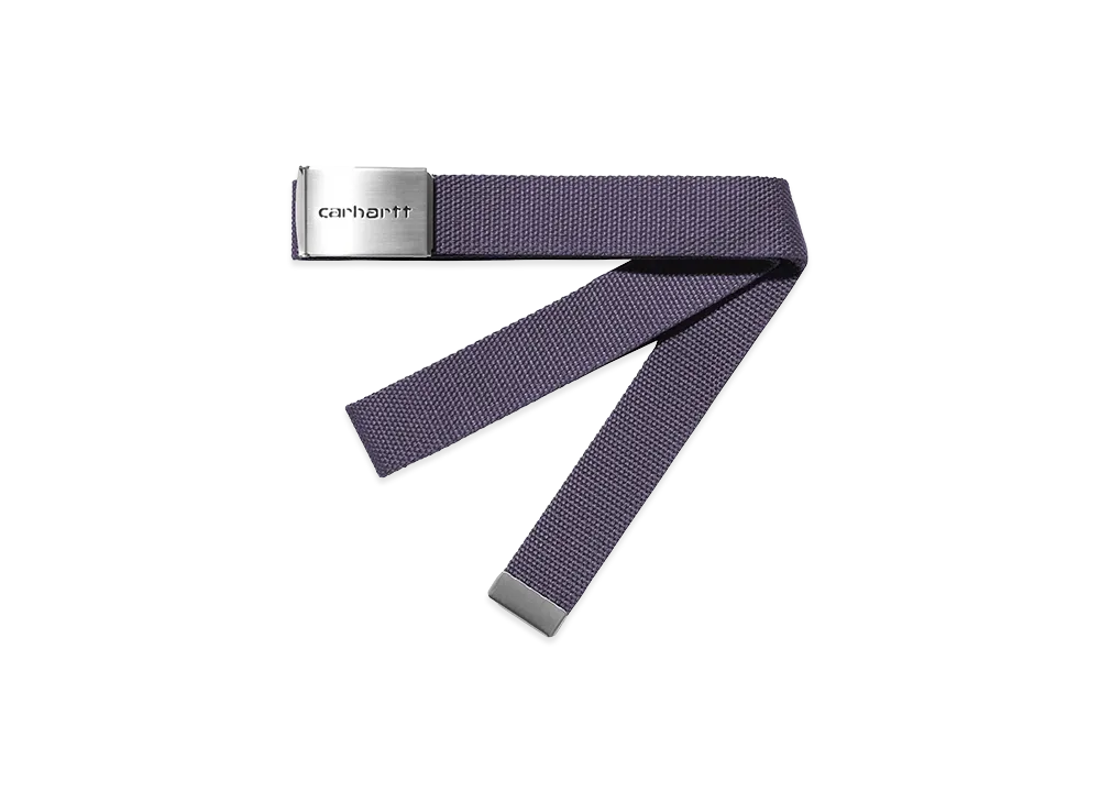 Carhartt WIP Clip Belt Chrome "Shady Purple"