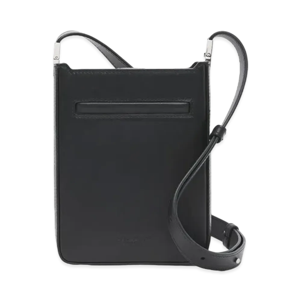 Burberry Mini Leather Olympia Cross Body Tote "Black"