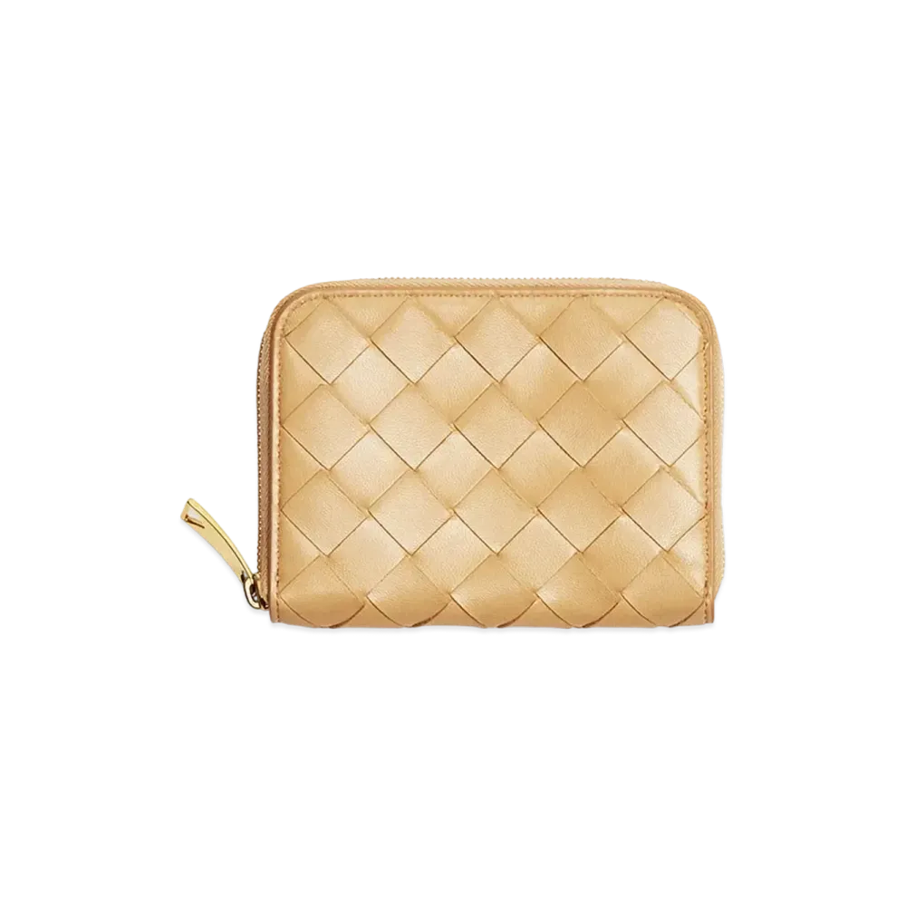 Bottega Veneta Zipped Coin Purse "Almond"