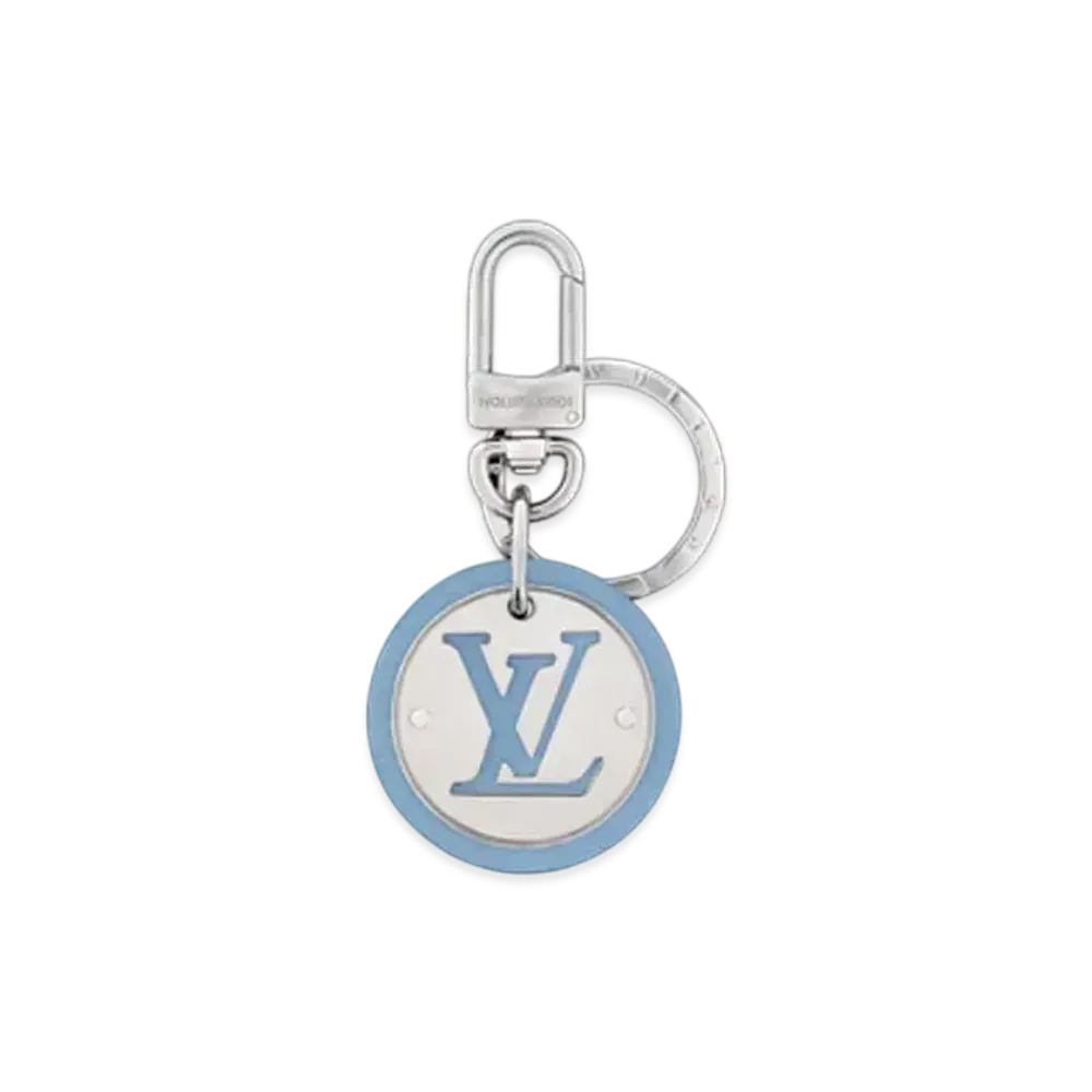 Louis Vuitton LV Circle Key Holder and Bag Charm "Bleu Ciel"