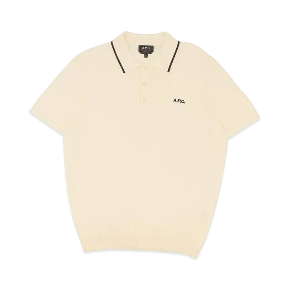 A.P.C. Polo Fynn Blanc "Noir"