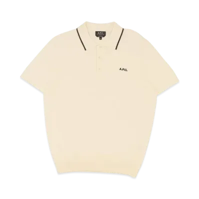 A.P.C. Polo Fynn Blanc "Noir"