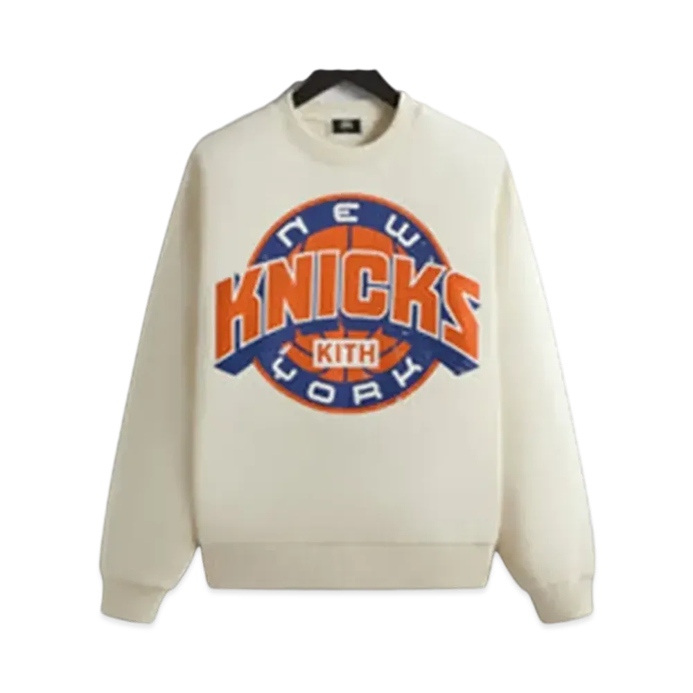 Kith x New York Knicks Showtime Vintage Nelson Crewneck "Sandrift"