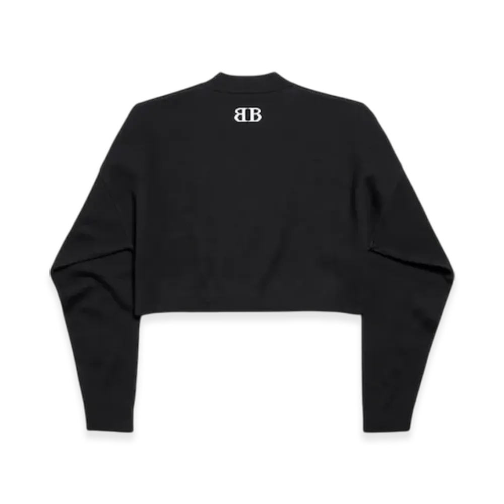 BALENCIAGA Cropped Crew Neck "Black"