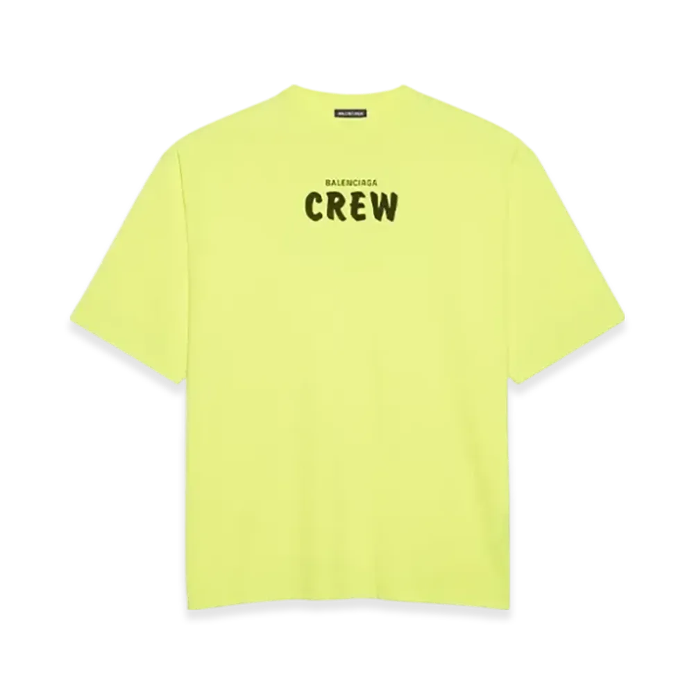 BALENCIAGA Crew Logo T-Shirt "Yellow"