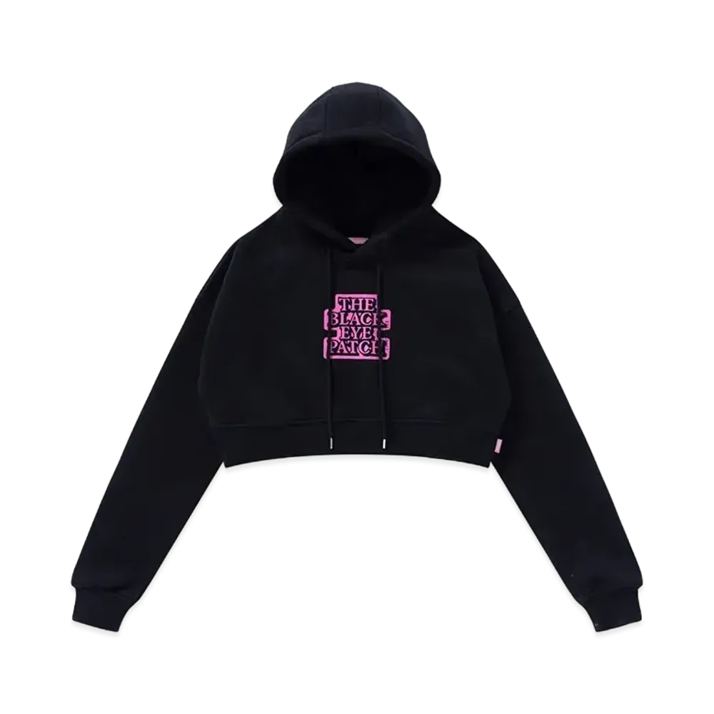 BlackEyePatch OG Label Cropped Hoodie "Black"