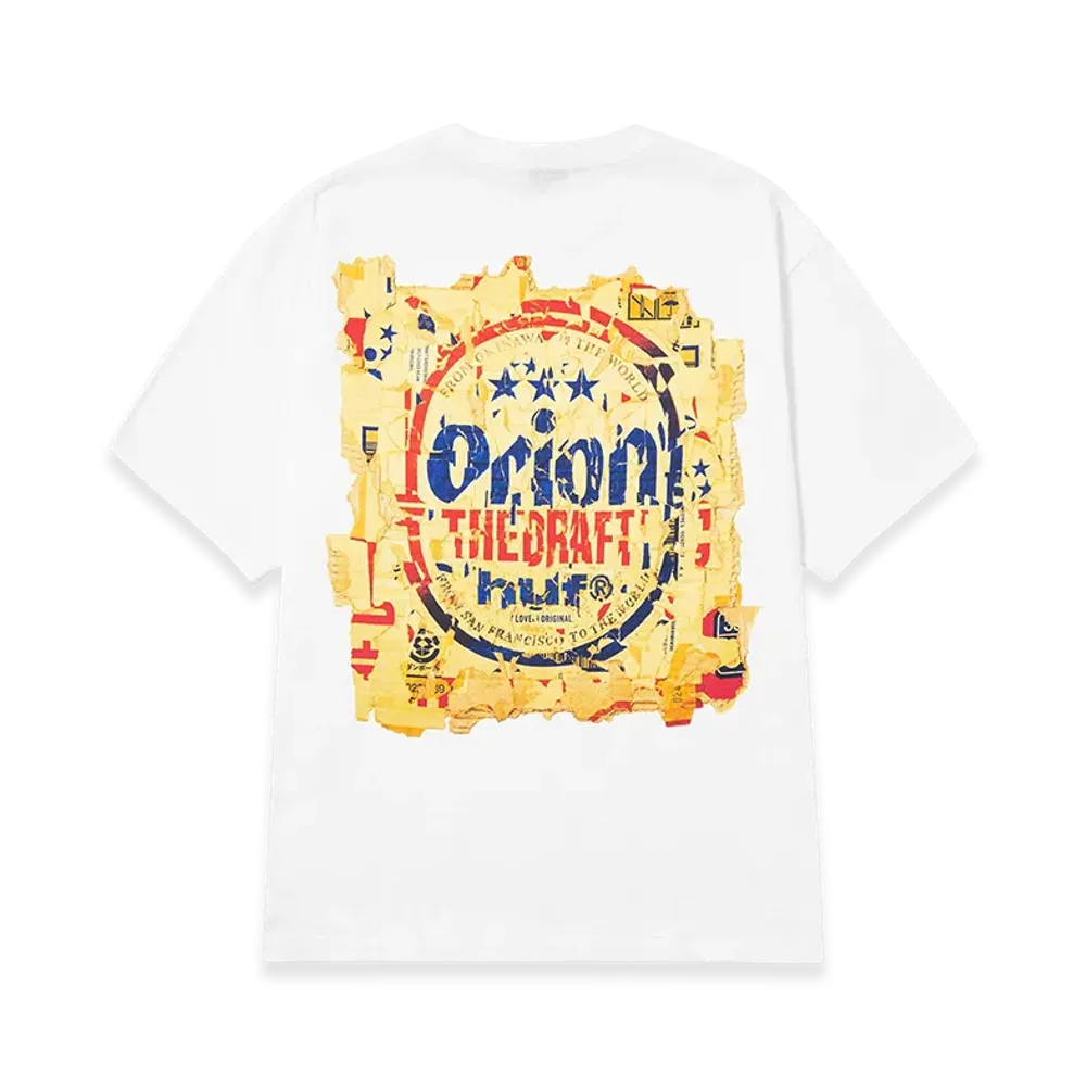 HUF x ORION Draft Tee "White"