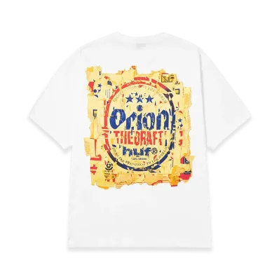 HUF x ORION Draft Tee "White"