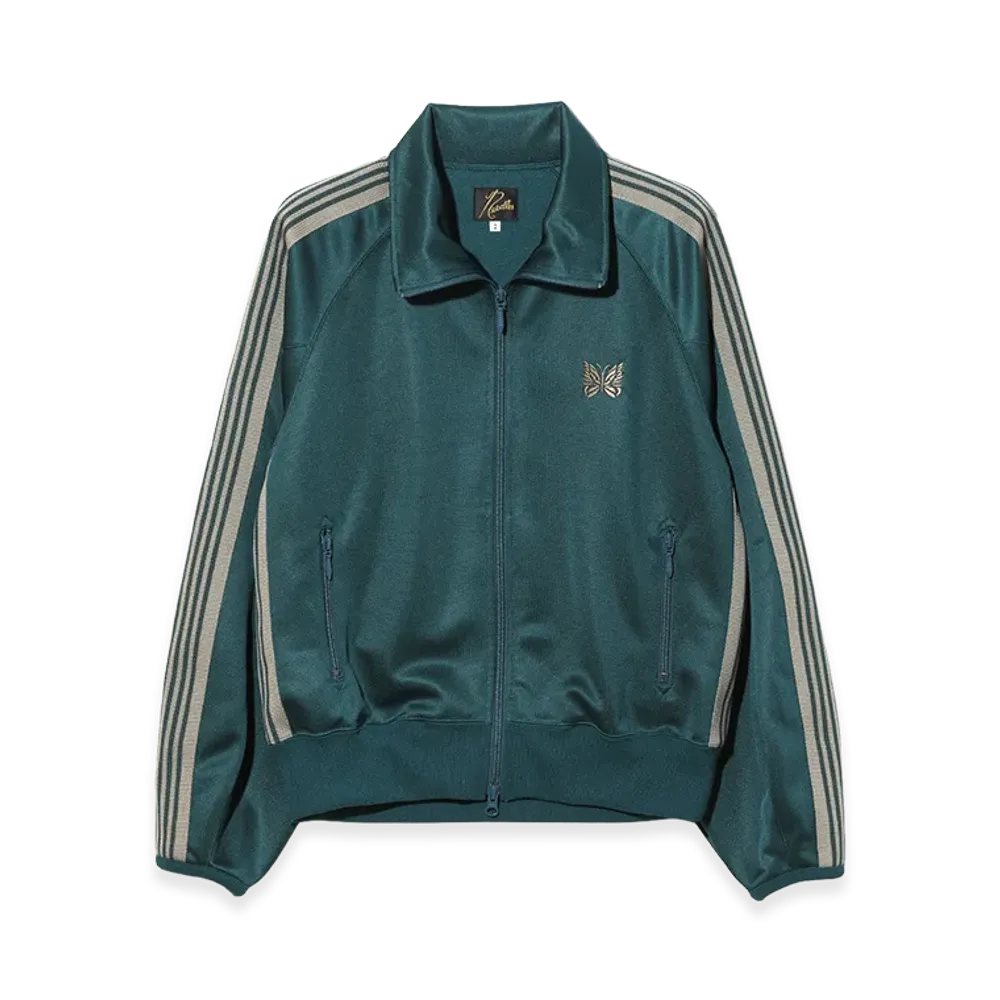 NEEDLES Puff Sleeve Track Jacket - Poly Smooth "Green"
