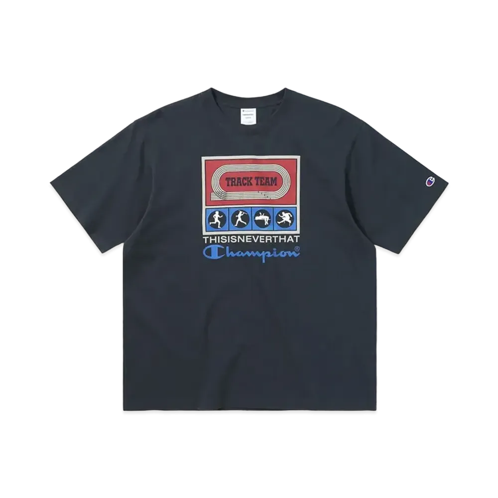 thisisneverthat x Champion TNT Track Tee "Navy"
