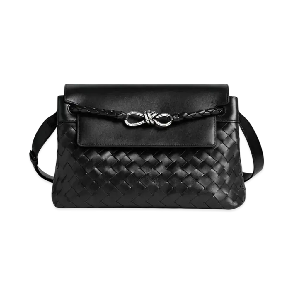 Bottega Veneta Small Andiamo Messenger "Black"