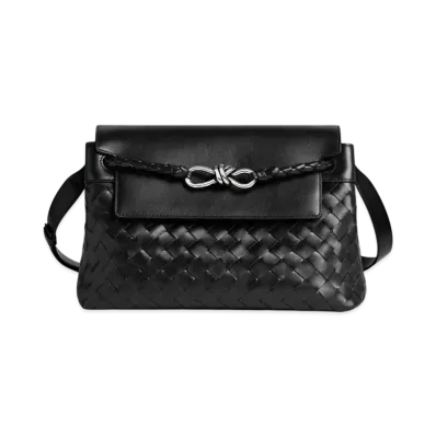 Bottega Veneta Small Andiamo Messenger "Black"