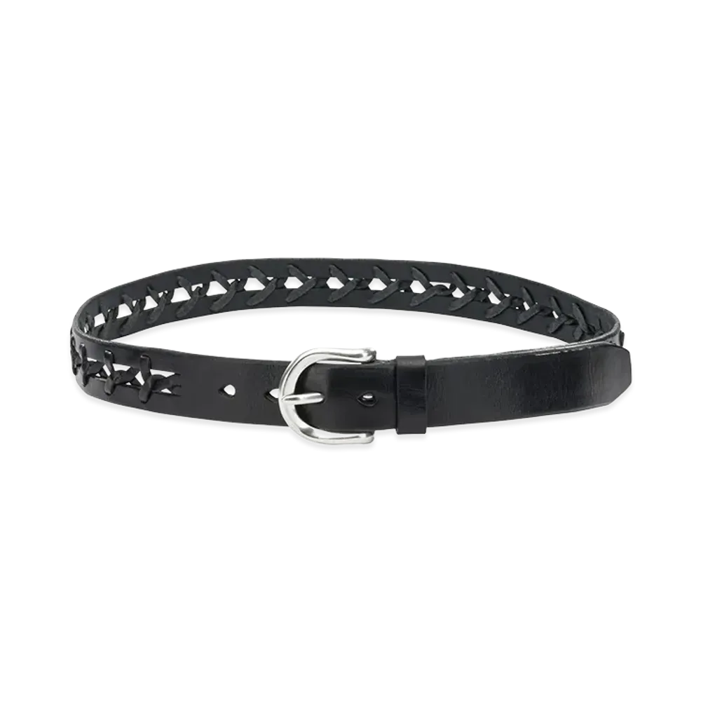 OUR LEGACY Cow Leather Belt "Black"
