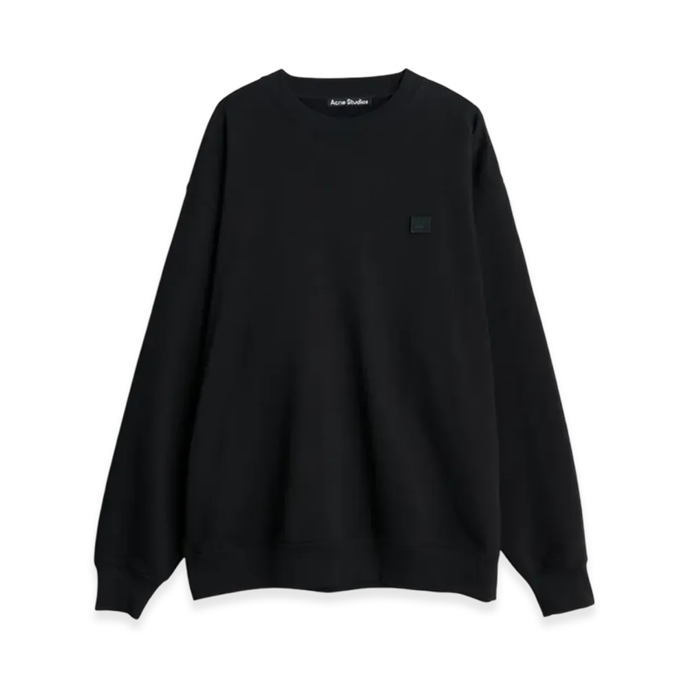 Acne Studios Forba Face Crewneck Sweatshirt "BLACK"