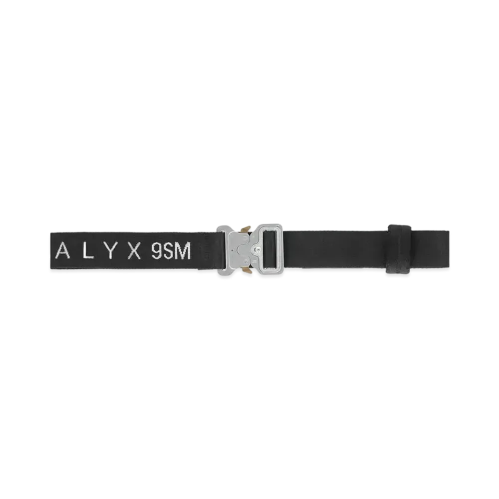 1017 ALYX 9SM Classic Rollercoaster Buckle Belt "Grey/White/Black"