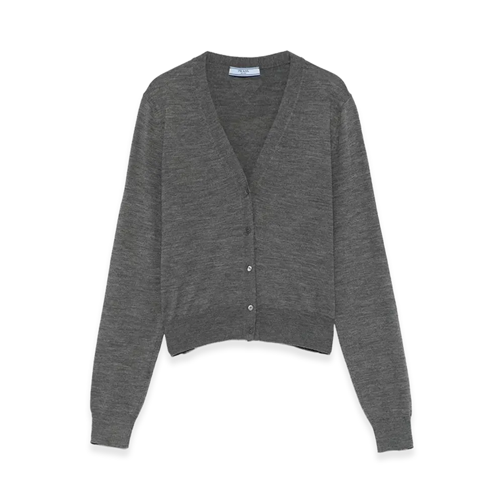 PRADA Women's Wool Cardigan "Grey"