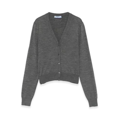 PRADA Women's Wool Cardigan "Grey"