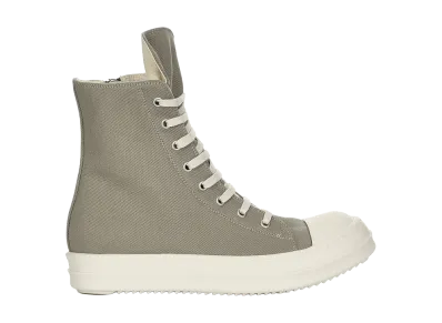 Rick Owens DRKSHDW FW26 Tower Sneaks 13oz Overdyed Denim "Mineral/Milk"