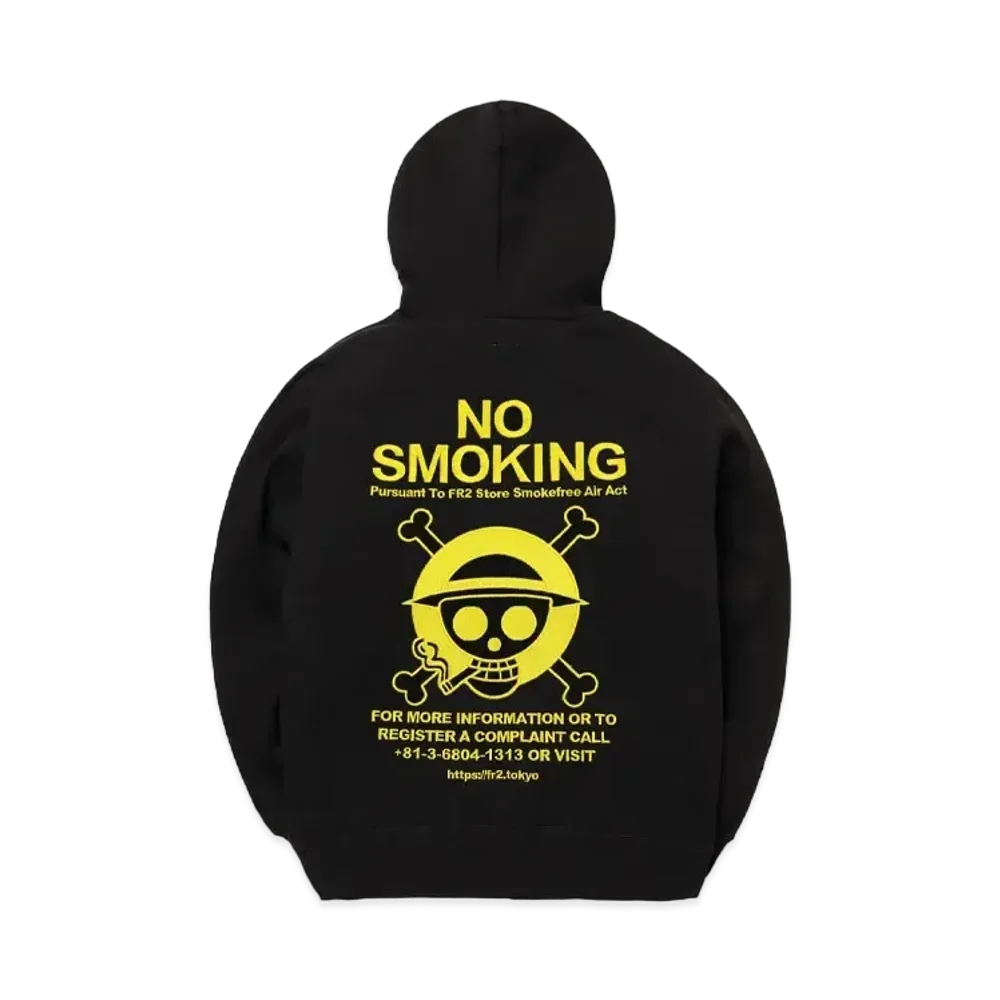 FR2 x ONE PIECE Collaboration Pirates Embroidery Hoodie "Black"