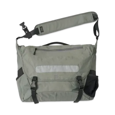 SEDAN ALL-PURPOSE Overdyed Nylon Messenger Bag "Grey"