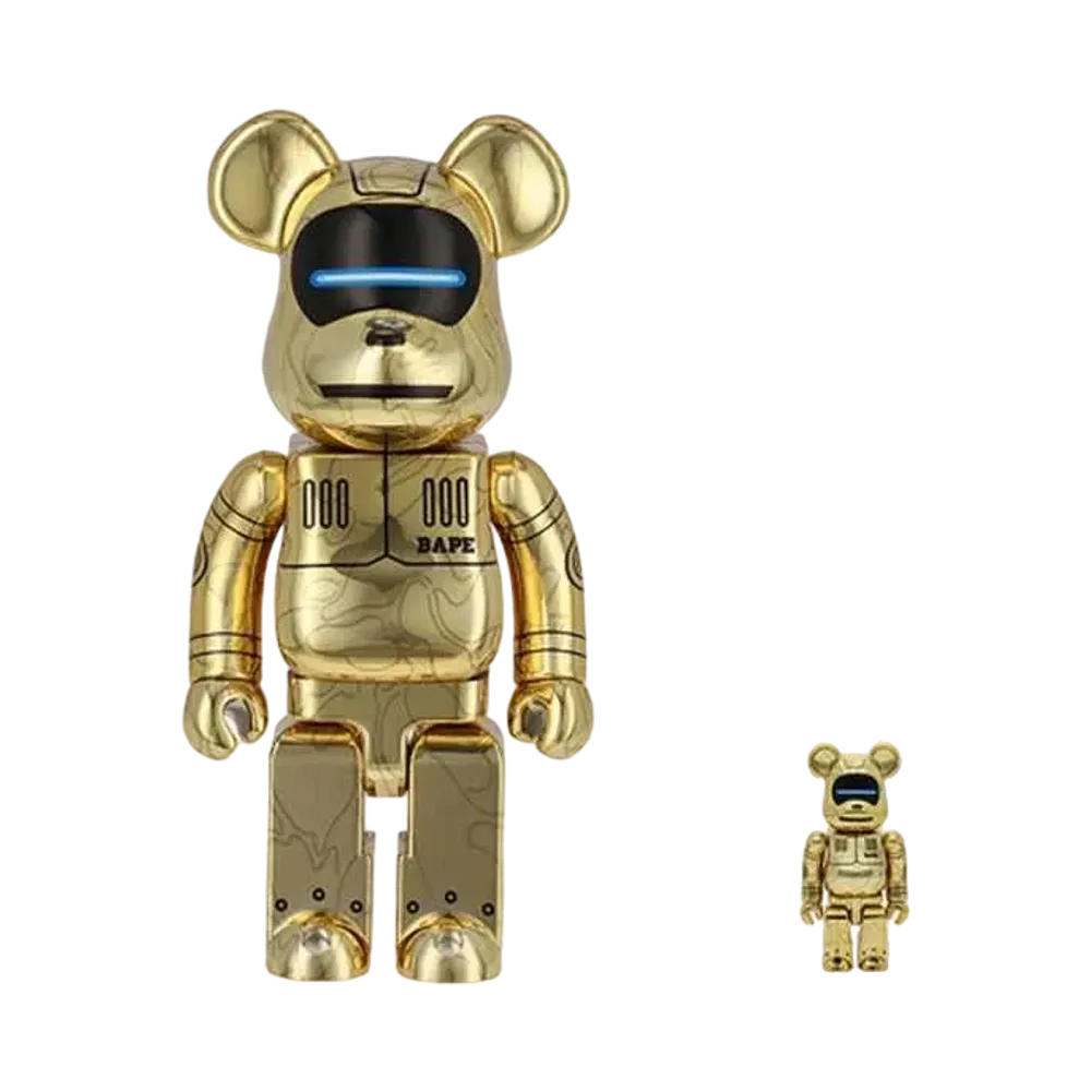 Bearbrick SORAYAMA × BABY MILO(R) 100% & 400% GOLD