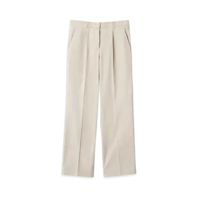 MIU MIU Women's Poplin Pants "Limestone"