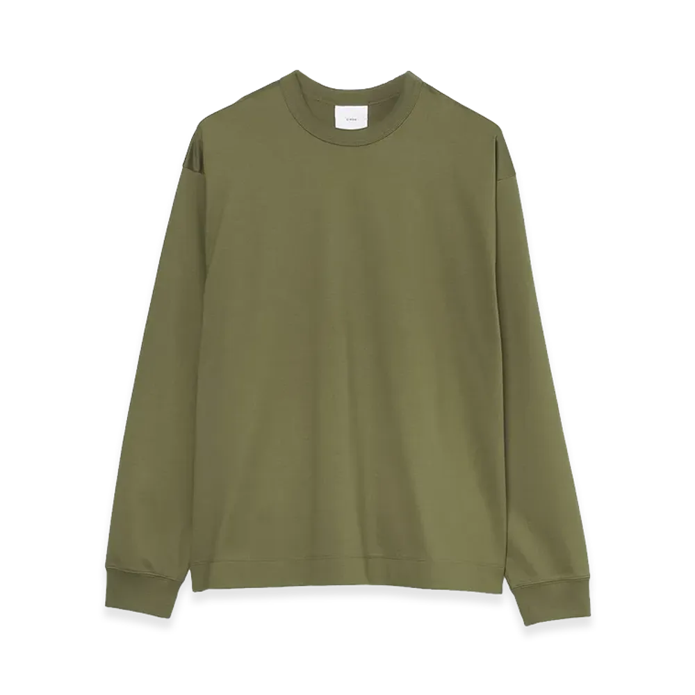 CINOH Cotton Jersey L/S T-Shirt "Khaki"