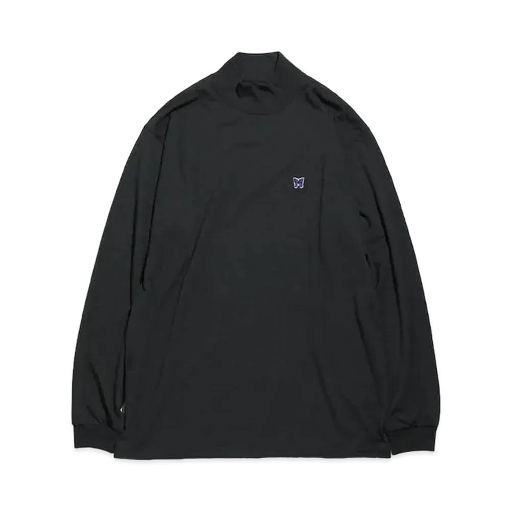 Needles L/S MOCK NECK TEE - POLY JERSEY "Black"