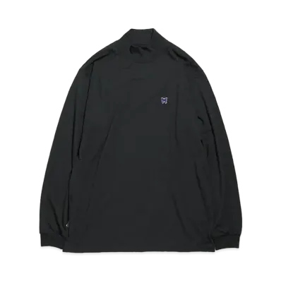 Needles L/S MOCK NECK TEE - POLY JERSEY "Black"