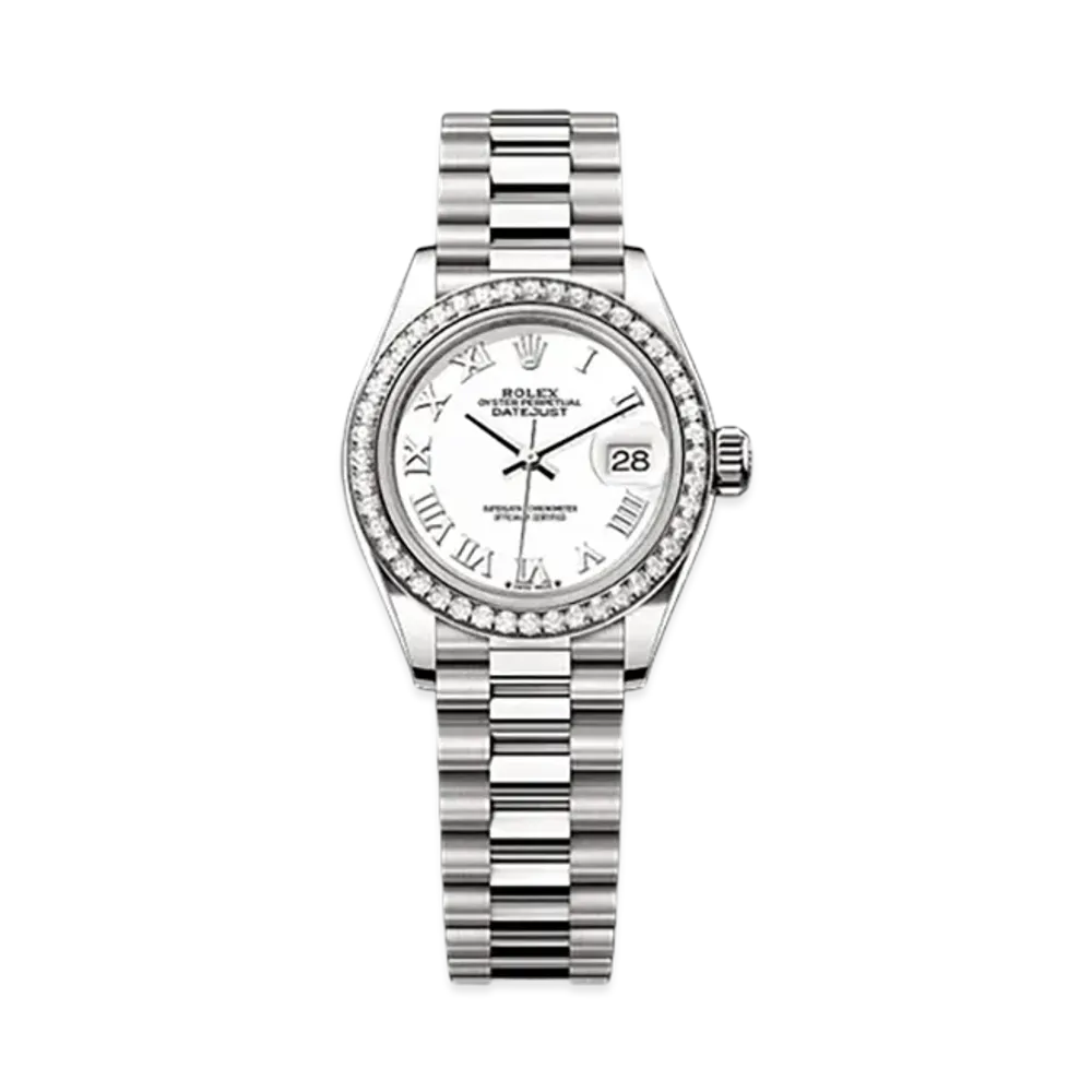 ROLEX Lady-Datejust 28mm White Gold Diamond 279139RBR "White"