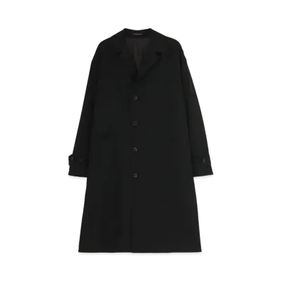 Yohji Yamamoto Y's WOOL GABARDINE 4 POCKET COAT "Black"