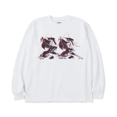 NEIGHBORHOOD NH x TAKU OBATA . Tee LS-1 "White"
