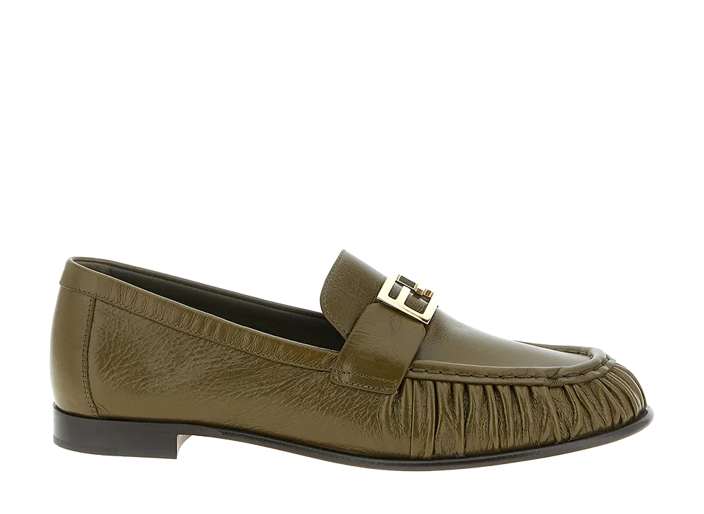 FENDI Women's Baguette Loafer "Green"
