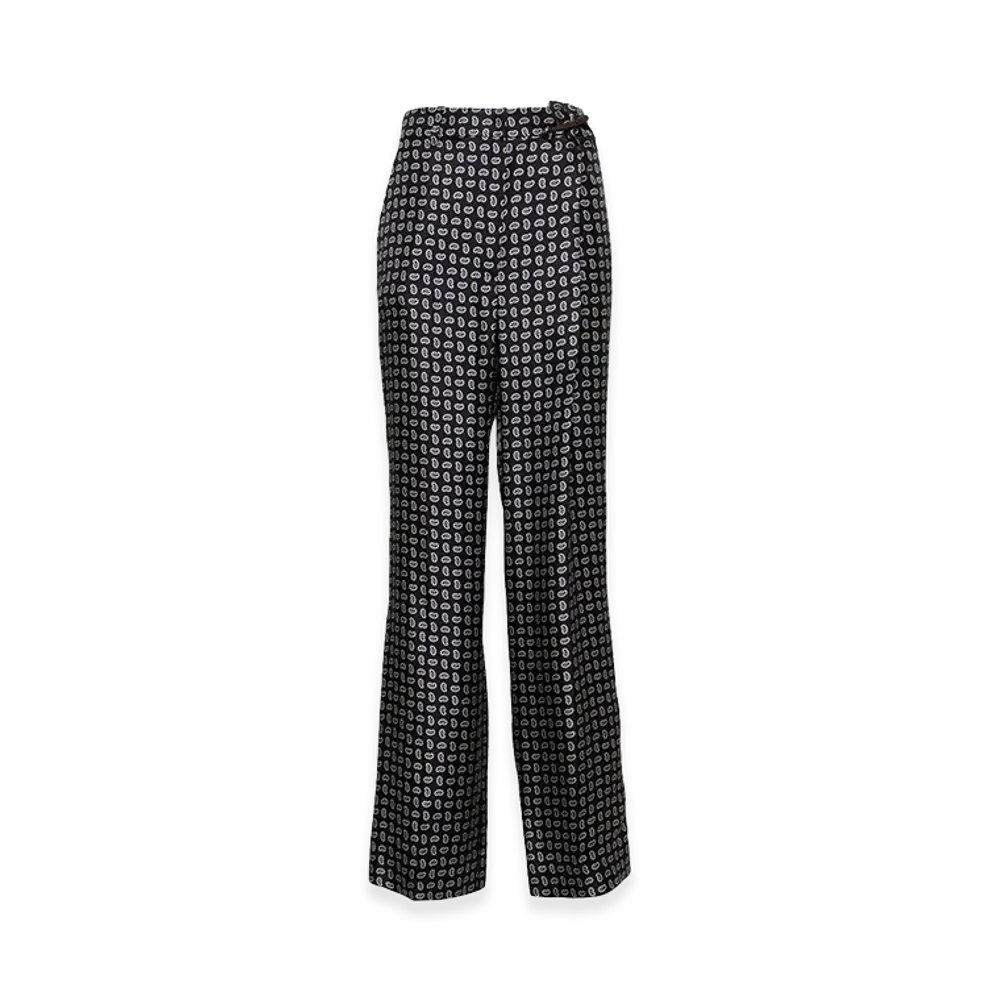 PRADA Women's Printed Silk Pant "Blue"
