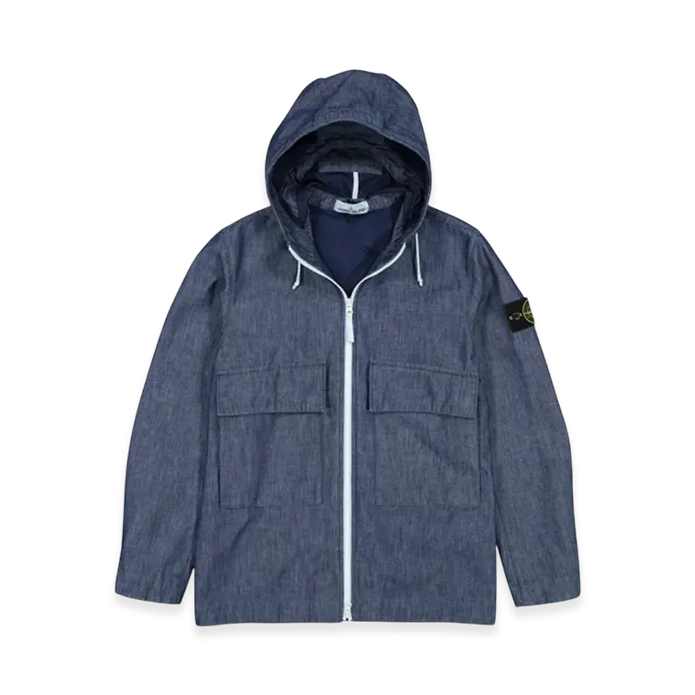 Stone Island 43747 Mac Chambray 3L Hooded Jacket - 21SS "Wash"