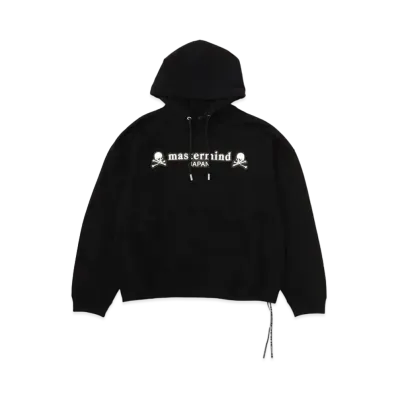 mastermind JAPAN Boxy Embroidery-Ish Hoodie "Black"