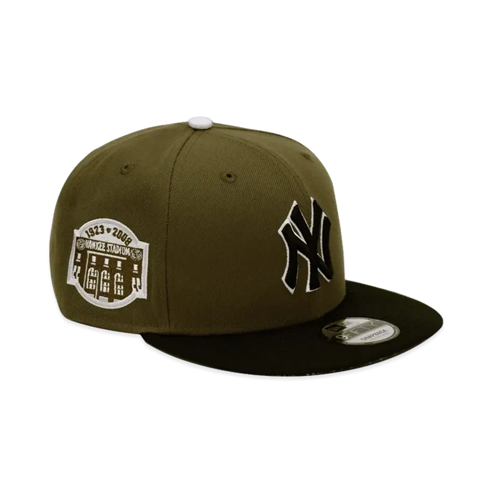 NEW ERA x THE CAP 9Fifty Paisley Block New York Yankees "Olive/Black"