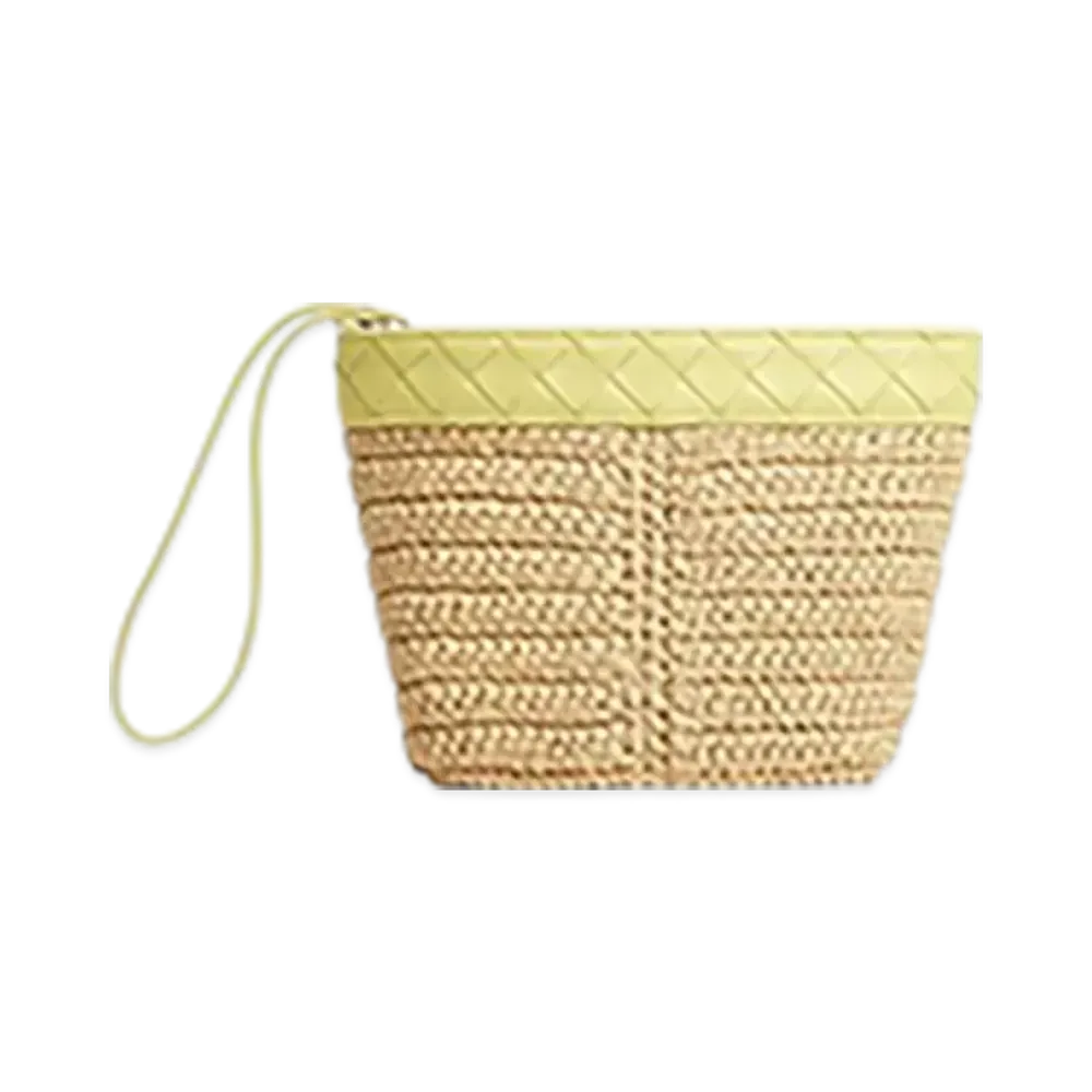 Bottega Veneta Flip Flap Small Pouch "Natural-Sherbet/Gold"