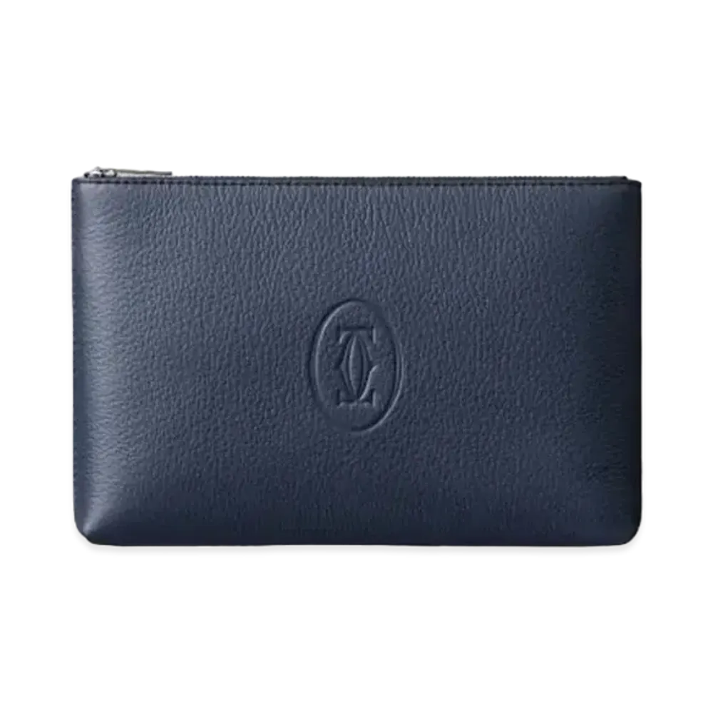 Cartier Pouch Small Model, Must de Cartier "Navy Blue"