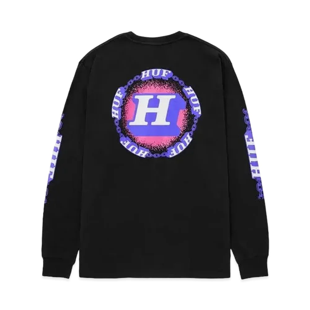 HUF Spring 24 Dependable Ls Tee "Black"