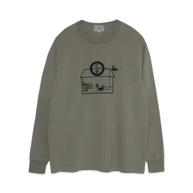 Cav Empt (C.E) OVERDYE SYSTEM LONG SLEEVE T "Beige"