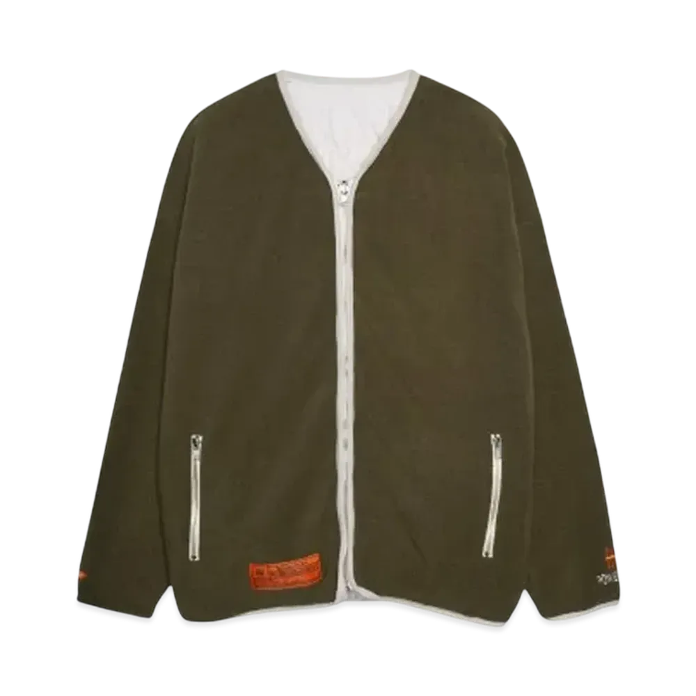 TAIN DOUBLE PUSH QUILTING REVERSIVLE JACKET "OFF KHAKI"