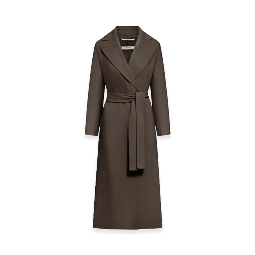 S Max Mara Women's Poldo Double-Faced Coat "Brown"