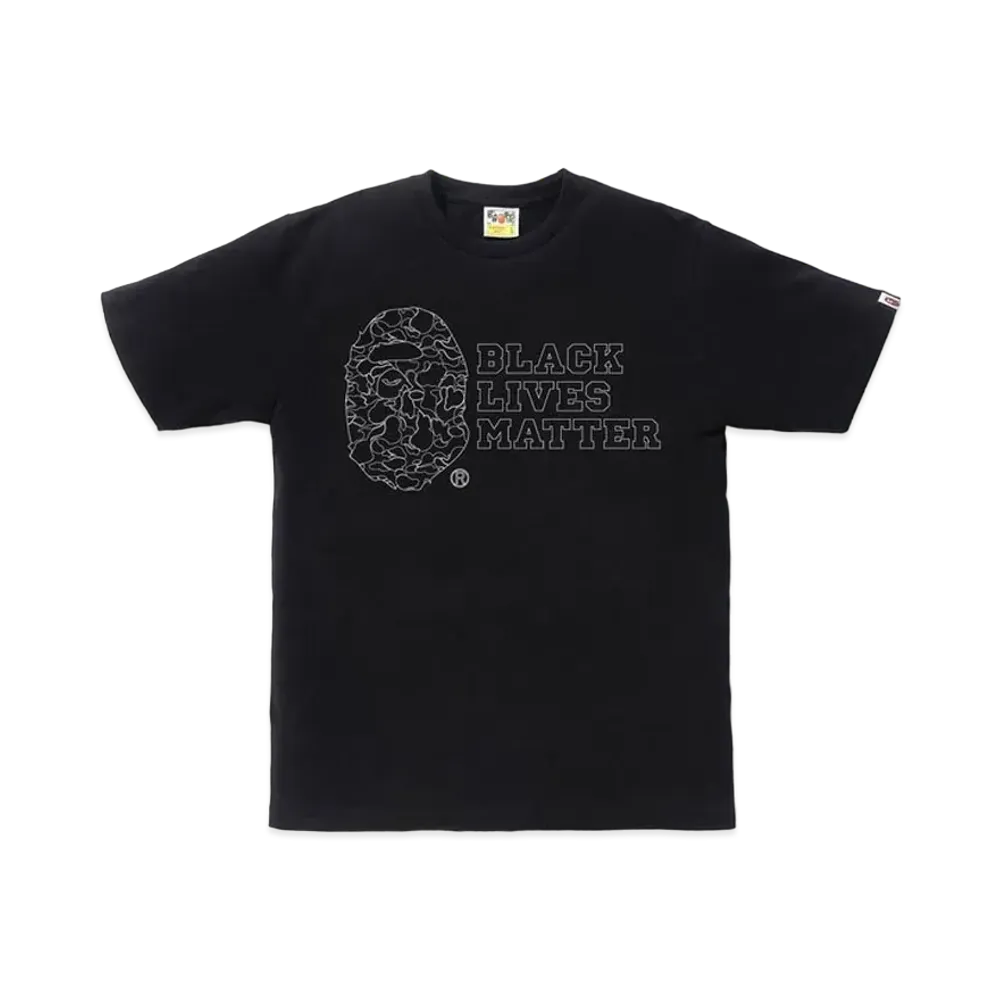 A BATHING APE Black Lives Matter T-Shirt "Black"