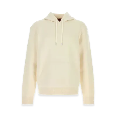 GUCCI Stretch Wool Blend Sweatshirt "White"