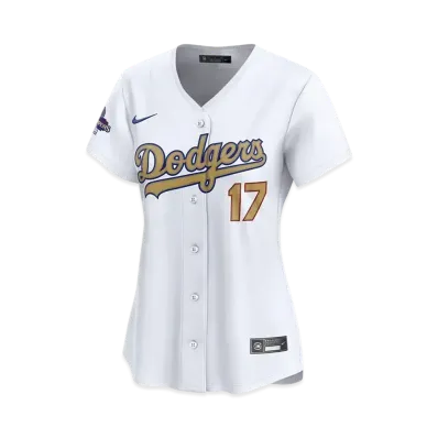MLB Los Angeles Dodgers 2025 Gold Collection Women's Shohei Ohtani Nike Limited Jersey "White"