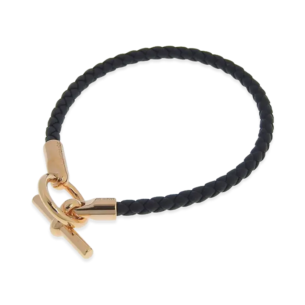 Hermes Women's Glenan Bracelet Swift "Gold/Black"